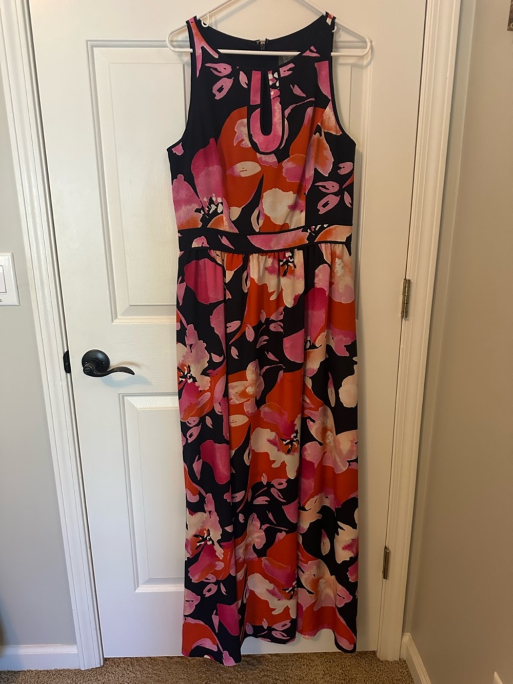 Vince Camuto Navy Dress with Pink floral
